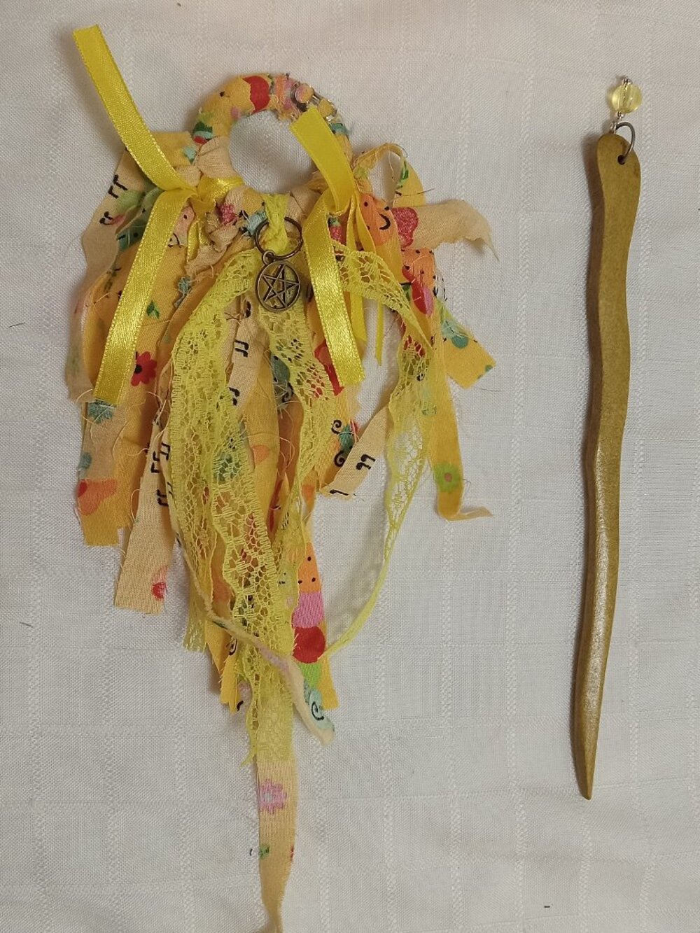 Round dreads or hair wrap/boho bun extension/Hair clip/Hair atebas & pic - Picture 4 of 7